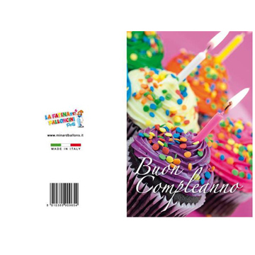 BIGLIETTI COMPLEANNO PZ 12 COD.9654