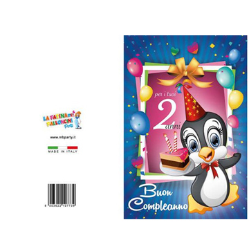 BIGLIETTI COMP.2 ANNI PZ 12 COD.7739