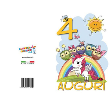 BIGLIETTI COMP.4 ANNI PZ 12 COD.7814