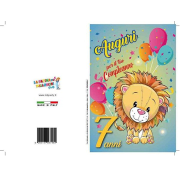 BIGLIETTI COMP.7 ANNI PZ 12 COD.7460