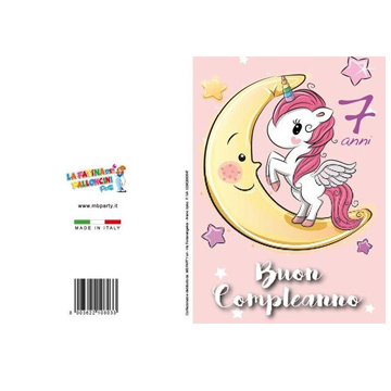 BIGLIETTI COMP.7 ANNI PZ 12 COD.8033