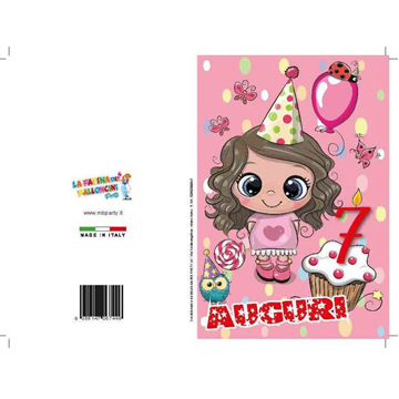 BIGLIETTI COMP.7 ANNI PZ 12 COD.7446