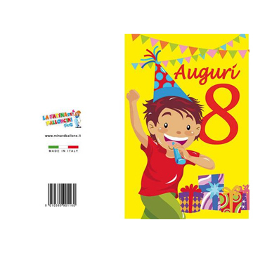 BIGLIETTI COMP.8 ANNI PZ 12 COD.1160