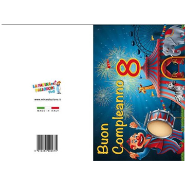 BIGLIETTI COMP.8 ANNI PZ 12 COD.0675