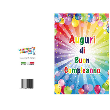 BIGLIETTI COMPLEANNO PZ 12 COD.9425