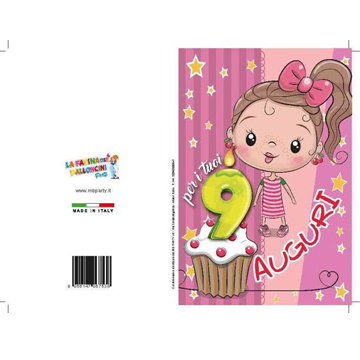 BIGLIETTI COMP.9 ANNI PZ 12 COD.7538