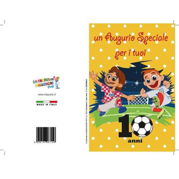 BIGLIETTI COMP.10 ANNI PZ 12 COD.7156