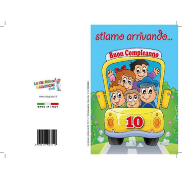 BIGLIETTI COMP.10 ANNI PZ 12 COD.7118