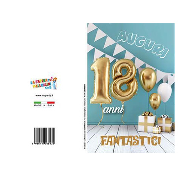 BIGLIETTI 18 ANNI PZ 12 COD.5435