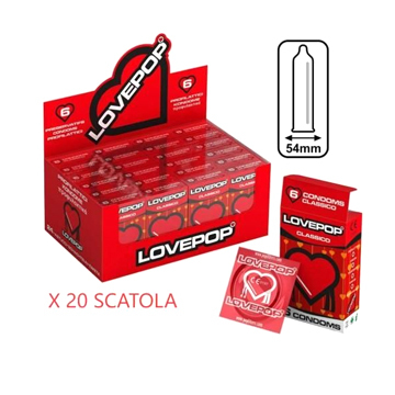 PopFilters LovePop Preservativi 24 Conf. da 6.Pz(20*24*6/CARTONE)