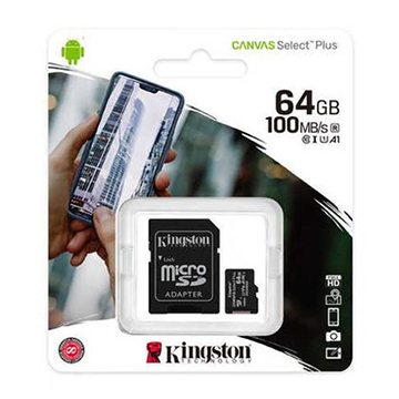 KINGSTON MICRO SD + ADATTATORE CL10 64GB