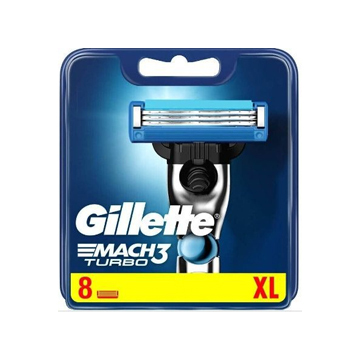 GILLETTE  MACH3  TURBO LAME  DI  RICAMBIO  PER  RASOIO  8PZ