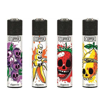 ACCENDINI  CLIPPER  MICRO  FRUIT SKULLS 48PZ