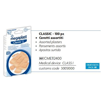 MEGAPLAST 100 CEROTTI CLASSICI ASSORTITI
