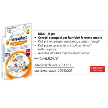 MEGAPLAST 16 CEROTTI   STAMPA   EMOJI