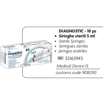 MEGAPLAST 10ML  SIRINGHE  STERIL