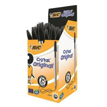 Bic Cristal Penna a Sfera Nero Conf.50.Pz