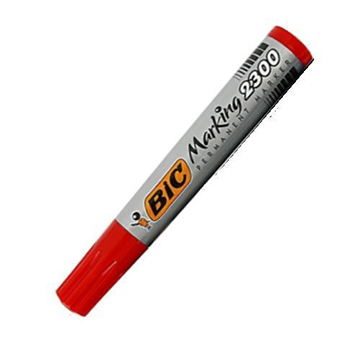 Bic Markers 2300 Marcatore Rosso Conf.12.Pz