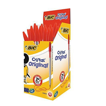 Bic Cristal Penna a Sfera Rosso Conf.50.Pz