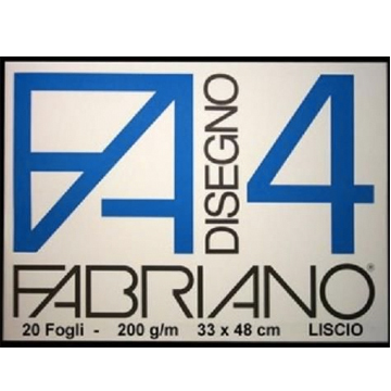 FABRIANO F4 BLOCCO 33X48 LISCIO 200GR 20FG      5200797