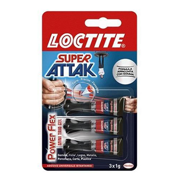 (2633892)LOCTITTE  ATTAK  MINIDOS  POWER FLEX   GEL 3*1G