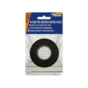NASTRO  ANTISCIVOLO NERO  25MM*3 MT  NERO