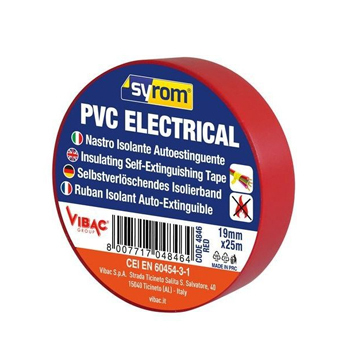 NASTRO  ELECTRICAL  ROSSO  15MM*15MT