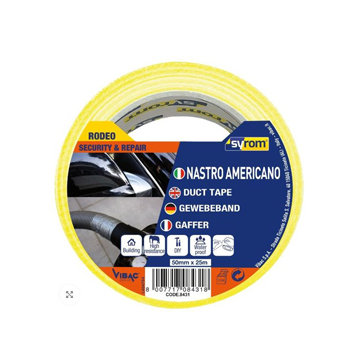 NASTRO AMERICANO  GIALLO        50MM*25MT  GIALLO