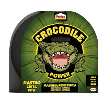 PATTEX CROCODILE NASTRO TELATO NERO 8X30MM