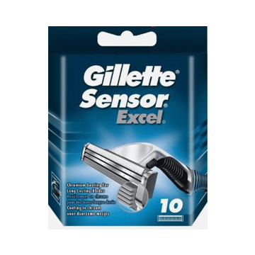 GILLETTE  SENSOR EXCEL RICAMBIO PER RASOIO CONF.10PZ