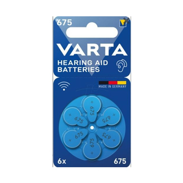 VARTA HEARING  AID  BETTERIES  675 BL*6PZ