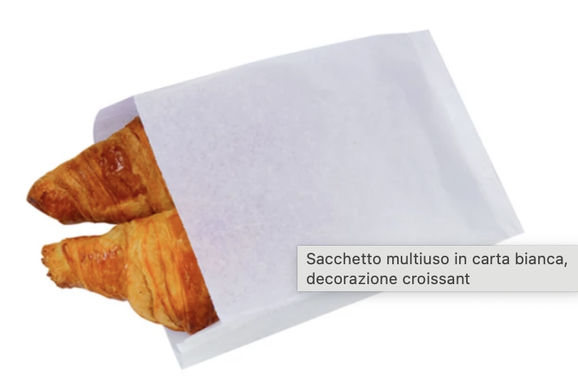 Sacchetti Alimentari in Carta Bianca 12x24cm 10Kg