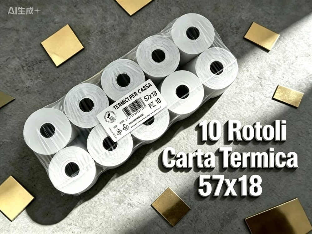 10 pz. Rotoli termici per POS 57mm x 18 m