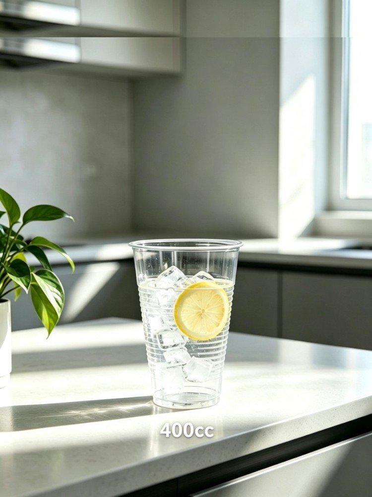 Bicchiere in PLA Biodegradabile Trasparente 400ml  (50 Pezzi)