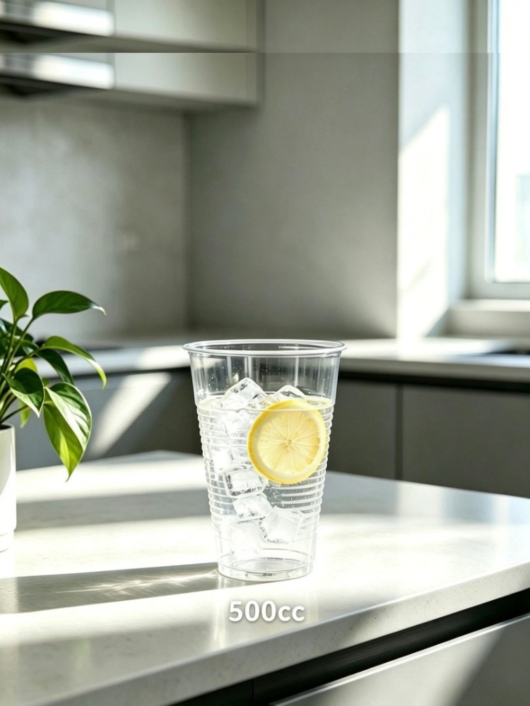 Bicchiere in PLA Biodegradabile Trasparente 500ml  (50 Pezzi)
