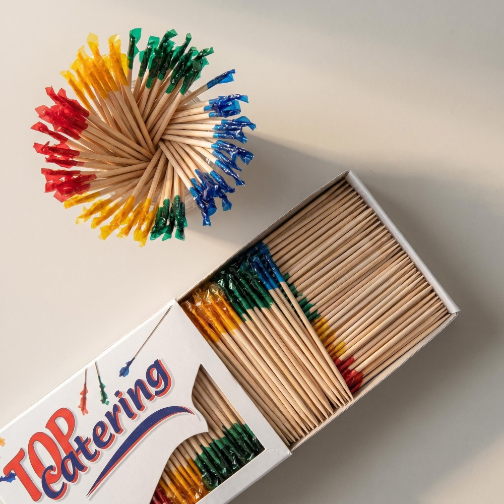 Package 1000 Pezzi Stuzzicadenti con Frange da 7 cm
