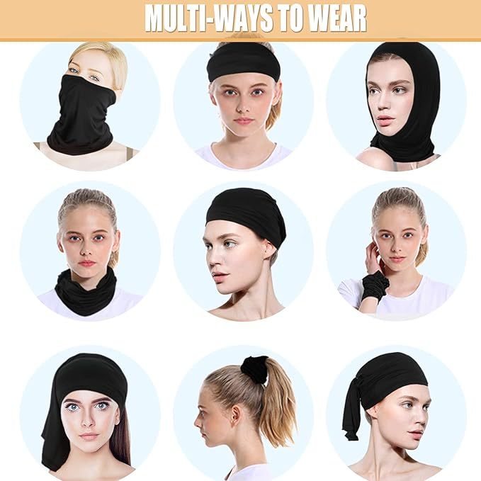 Neck Gaiter Bandana Face Mask: Sun Cooling Scarf Gator Cover Head for Men Women