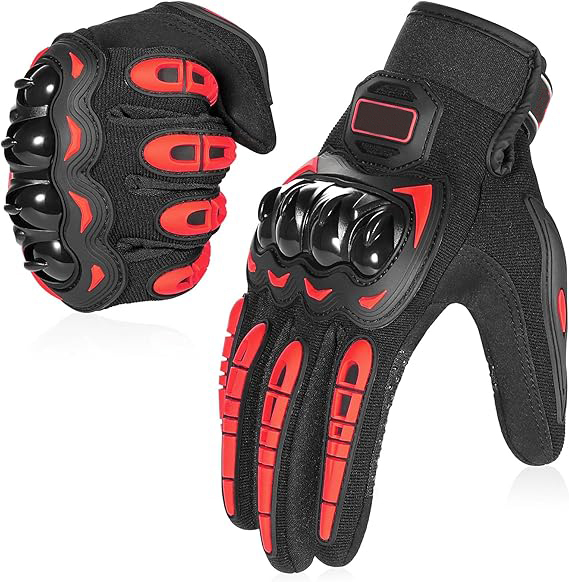 Tankye Motorcycle Gloves Breathable, Touchscreen Motorbike Gloves Anti-Slip with Good Grip Hard Knuckles Protection for Men Women Motocross, BMX ATV MTB Cycling, Road Racing - Yellow M