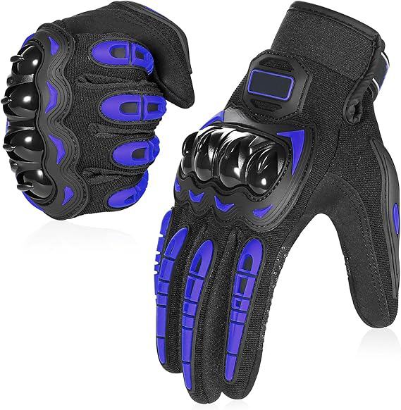 Tankye Motorcycle Gloves Breathable, Touchscreen Motorbike Gloves Anti-Slip with Good Grip Hard Knuckles Protection for Men Women Motocross, BMX ATV MTB Cycling, Road Racing - Yellow M