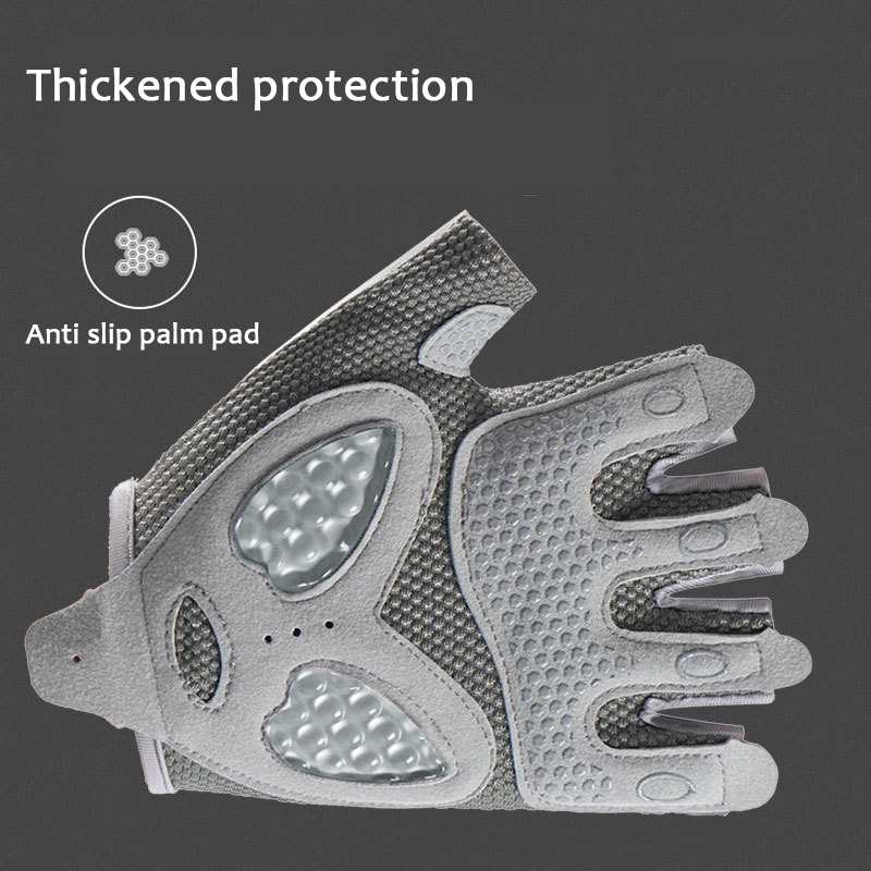 Fitness cycling gloves, outdoor sports training, golf, silicone anti slip, wear-resistant, ice silk, breathable, half finger, men's and women's styles