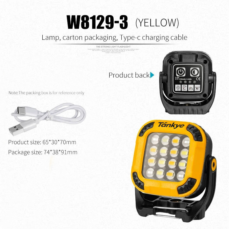 Tankye LED Camping Lantern Rechargeable, 5 Light Modes, Waterproof, Mini Flashlight with Magnetic Base for Hurricane Emergency, Outdoor, Hiking, Home and Car