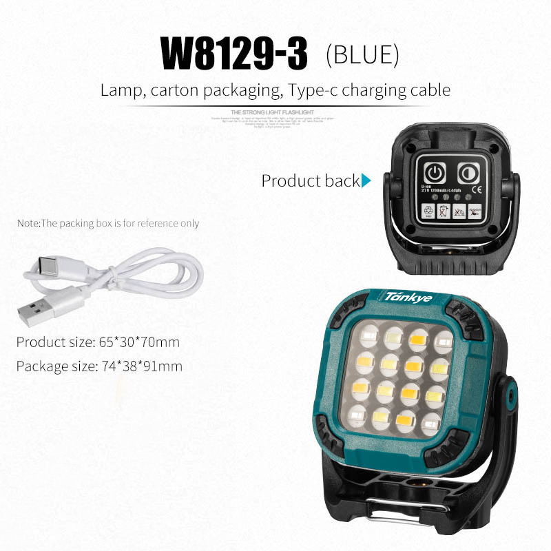Tankye LED Camping Lantern Rechargeable, 5 Light Modes, Waterproof, Mini Flashlight with Magnetic Base for Hurricane Emergency, Outdoor, Hiking, Home and Car