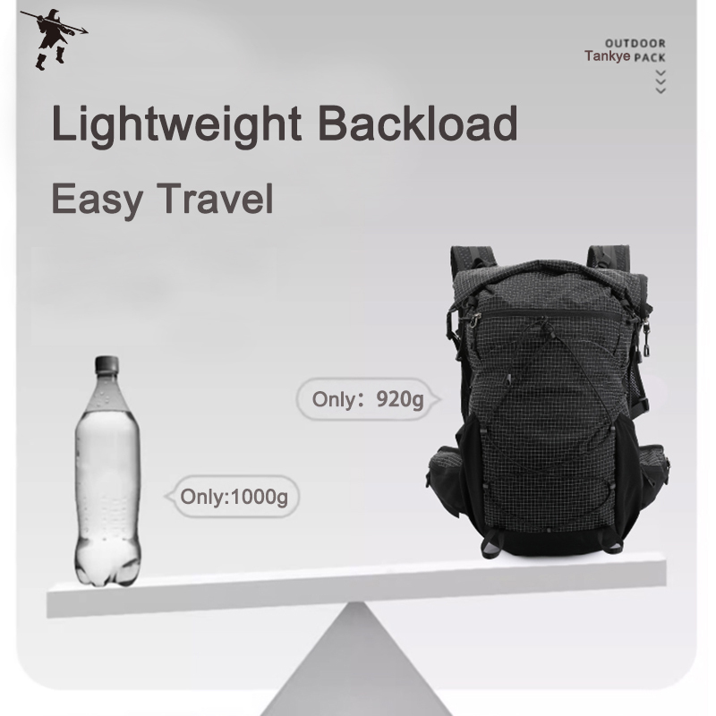 Tankye Hiking Backpack, Waterproof Hiking Daypack with 3L Water Bladder and Rain Cover, Lightweight Travel Camping Backpack for Men Women
