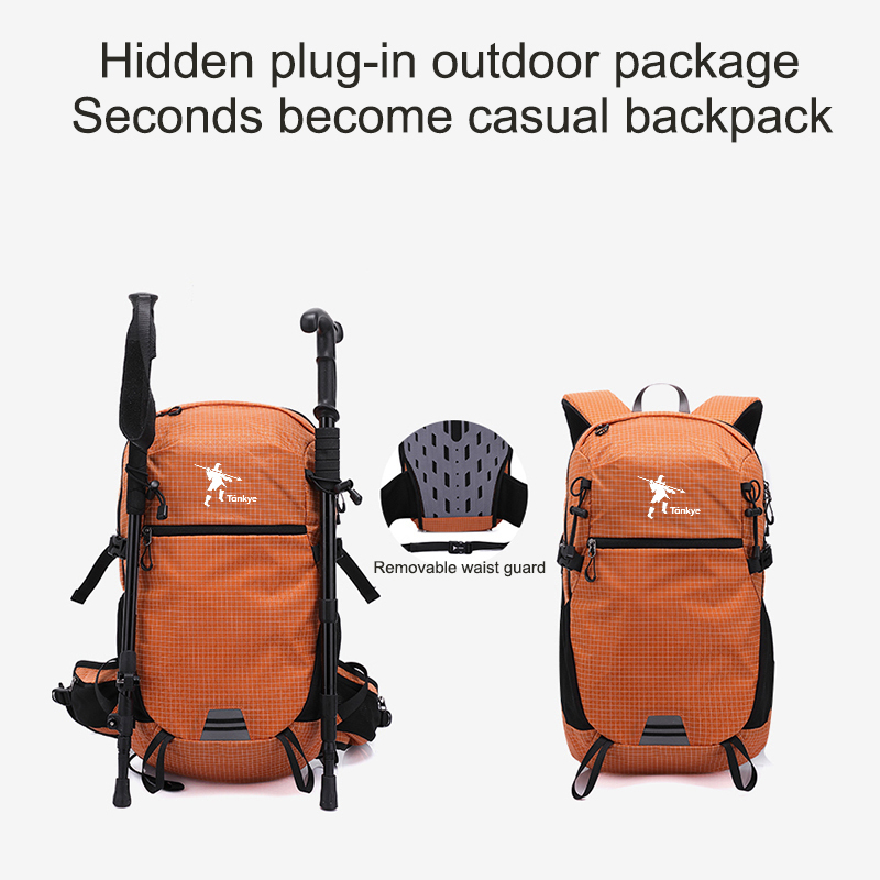 Tankye Hiking Backpack, Lightweight design Waterproof Hiking Daypack with 3L Water Bladder and Rain Cover, Lightweight Travel Camping Backpack for Men Women