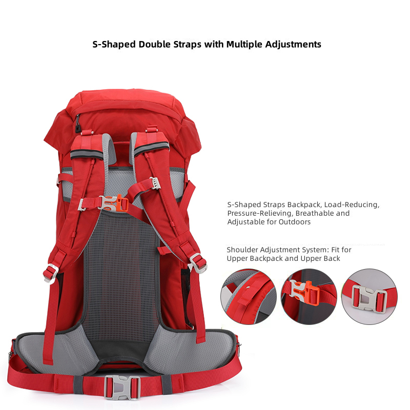 TANKYE Multi-function Hiking Backpacks 50L Camping Backpacking Packs for Men Women Lightweight Outdoor for Mountaineering Traveling