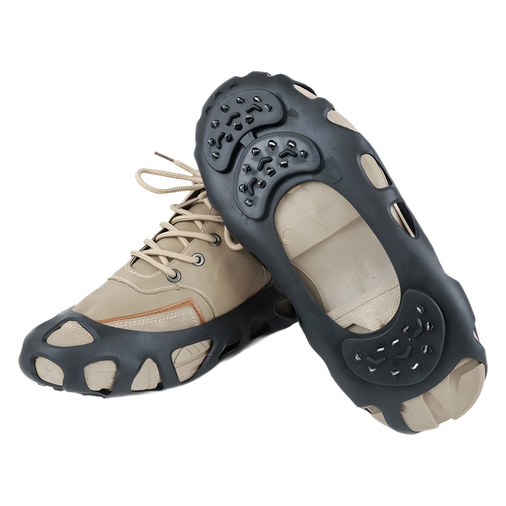 TANKYE 30-Tooth Crampons! Anti-Slip Stainless Steel Boot Covers for Hiking Climbing | No More Slips!