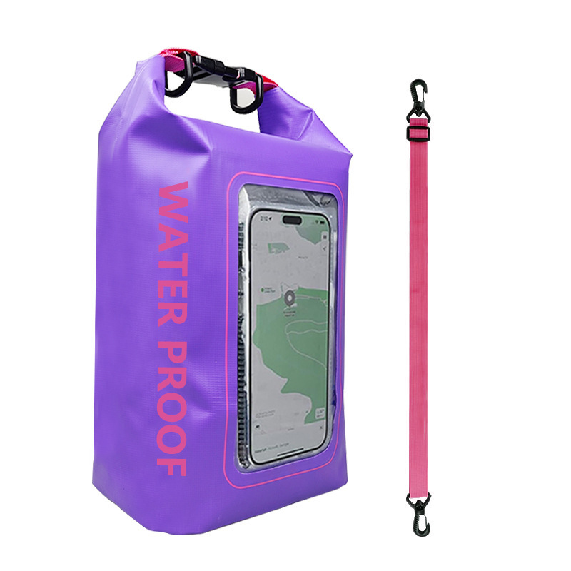 Tankye  Outdoor multifunctional waterproof bucket bag 5L waterproof bag swimming diagonal cross bag PVC mobile phone waterproof bag