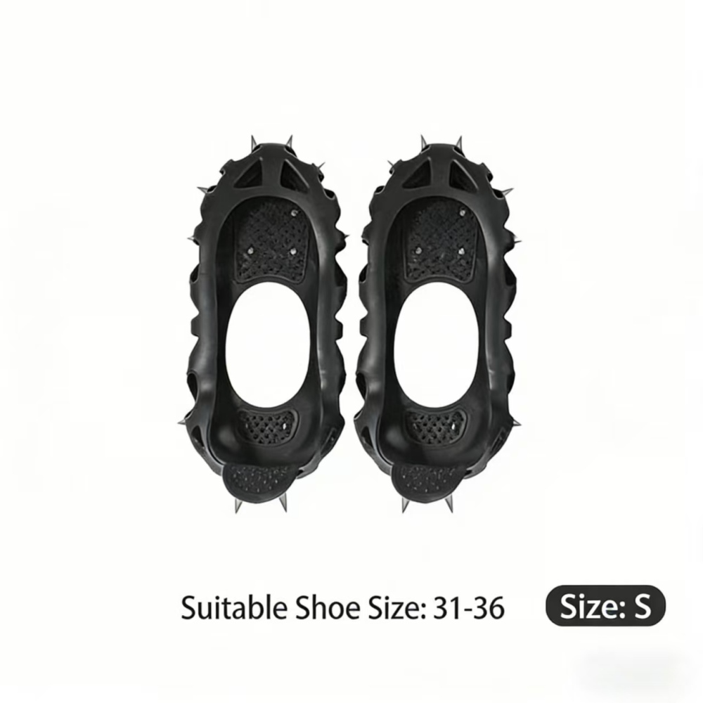 TANKYE 30-Tooth Crampons! Anti-Slip Stainless Steel Boot Covers for Hiking Climbing | No More Slips!