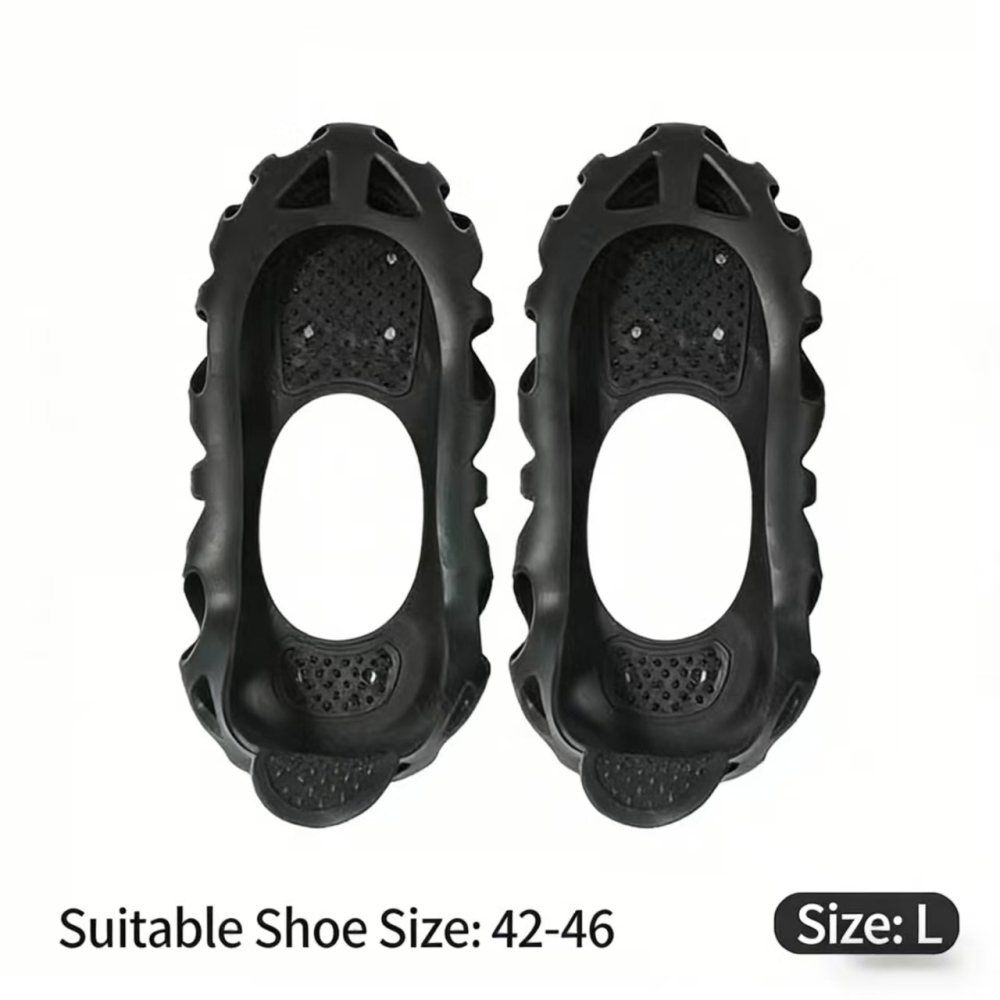 TANKYE 30-Tooth Crampons! Anti-Slip Stainless Steel Boot Covers for Hiking Climbing | No More Slips!