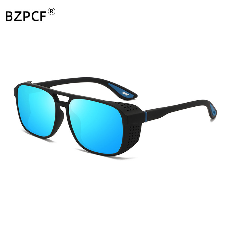 Men's and Women's Universal Polarized Sports Sunglasses - Double Bridge Side Hollow Design - UV400 Protection - Fashionable for Driving and Outdoor Activities